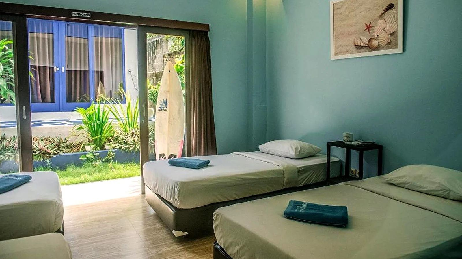 Family surf room for group stays at Bombora Surf Camp Uluwatu