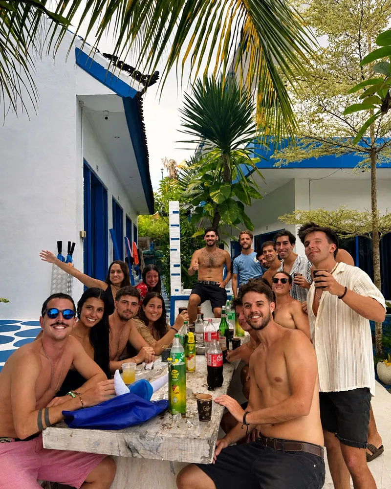 Relaxed social atmosphere at Bombora Surf Camp